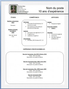 Exemple de CV #4