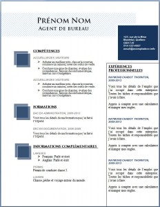 Modèle et exemple de cv word gratuit #97