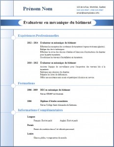 Exemple de CV #268