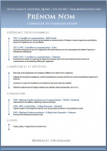 Exemple de CV #462