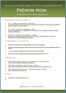 Exemple de CV #464