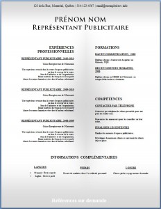 Modèle de CV #323